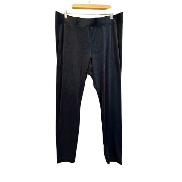 NWT Old Navy High-Waisted Velvet Ankle Leggings Black XL - Picture 5 of 9